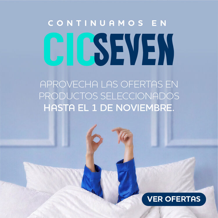 CIC Seven se extiende hasta el 19 de octubre: hasta 67% de descuento en camas, colchones y muebles en CIC.cl, con hasta 12 cuotas sin inter&eacute;s.